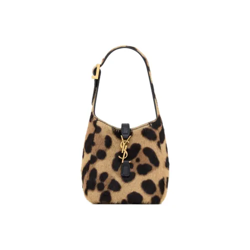 SAINT LAURENT LE5A7 Конский волос Сумка Мини Женская Коричневая и Черная