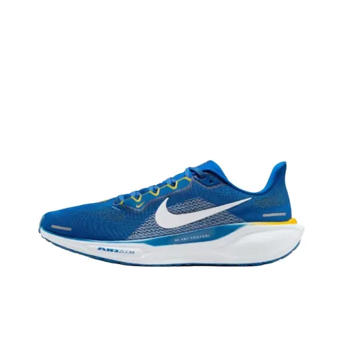 Nike Pegasus 41 Устойчивые к истиранию Низкие Беговые кроссовки Унисекс Синие