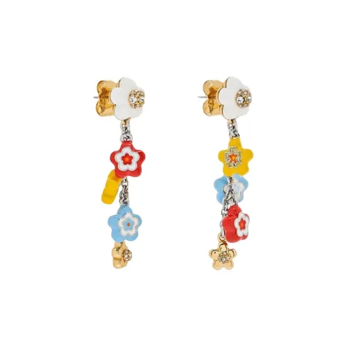 MARC JACOBS Латунь Эмаль Стекло Серьги Женские Серебряные