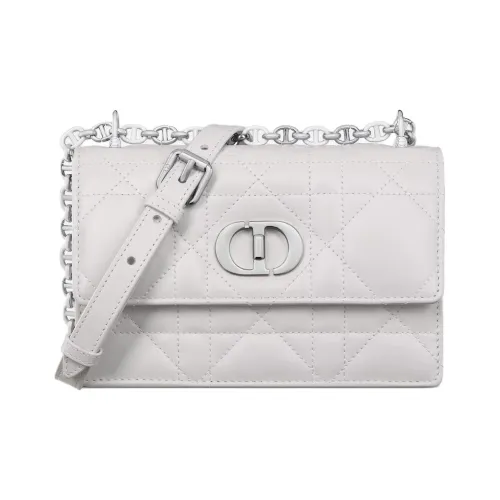 DIOR Miss Caro Lambskin Crossbody Bag Shoulder Bag Mini Women's White
