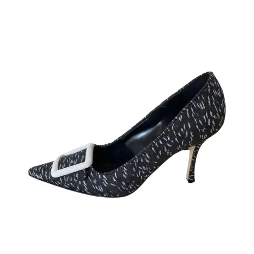 MANOLO BLAHNIK Узкий каблук Высокие каблуки Женские Черный