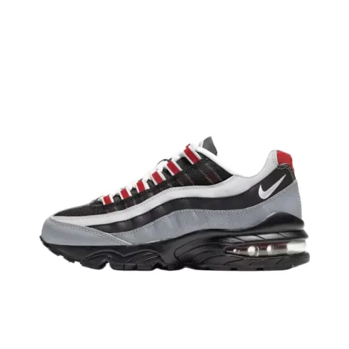 Nike Air Max 95 Устойчивый к истиранию Низкий Топ Детские Лайфстайл Обувь Серый Подростки
