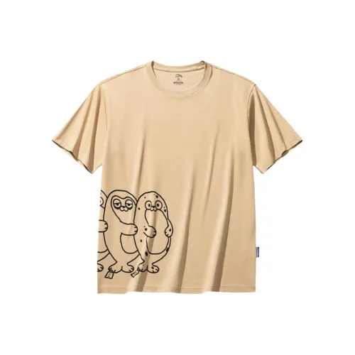 ANTA x HAIBAOKANKAN LIANMINGKUAN Life Collection T-Shirt Унисекс Пшеница