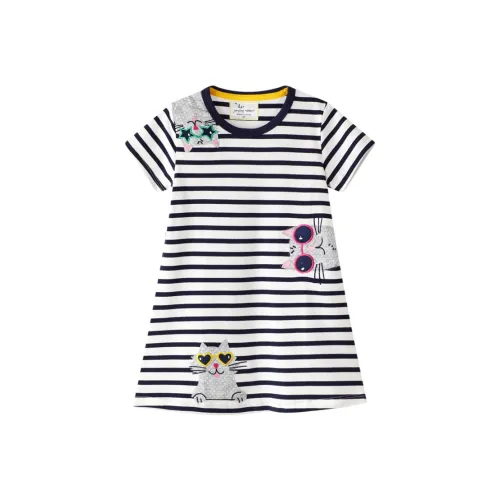 JEEP SPIRIT Платье с зебровым принтом для малышей и детей дошкольного возраста