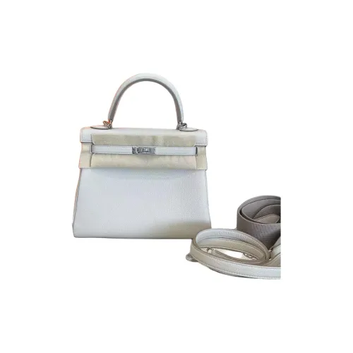 HERMES Kelly Коровья кожа Togo Сумка через плечо Сумка Женская Бетонно-серый
