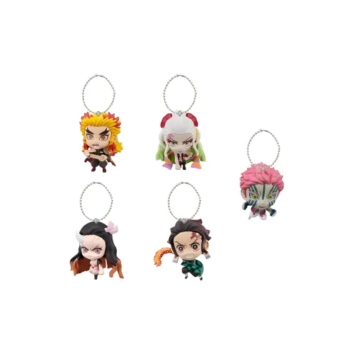 BANDAI Demon Slayer Kimetsu No Yaiba Transforming Талисман Пятая ЭДИЦИЯ Счастливый Draw Целая коробка 5 шт