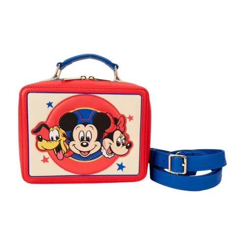 Loungefly Сумка из искусственной кожи стандартная женская красная белая синяя пэчворк