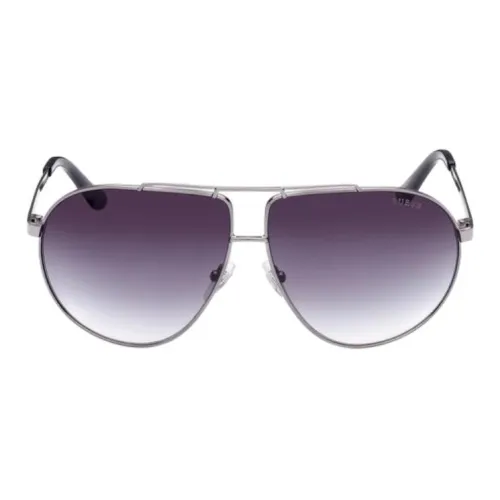 GUESS В зависимости от официального сайта Квадратные Солнцезащитные очки Мужские Серебряные