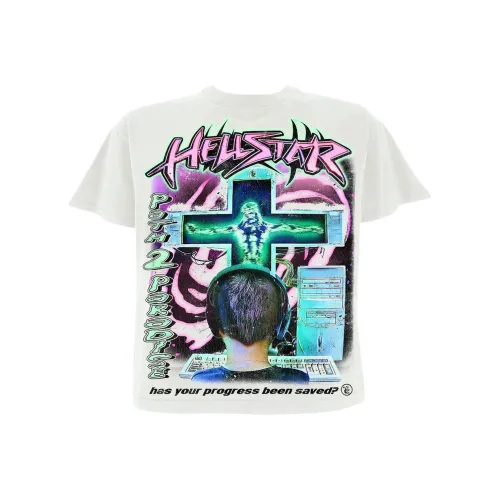 Hellstar Белая Мужская T-Рубашка