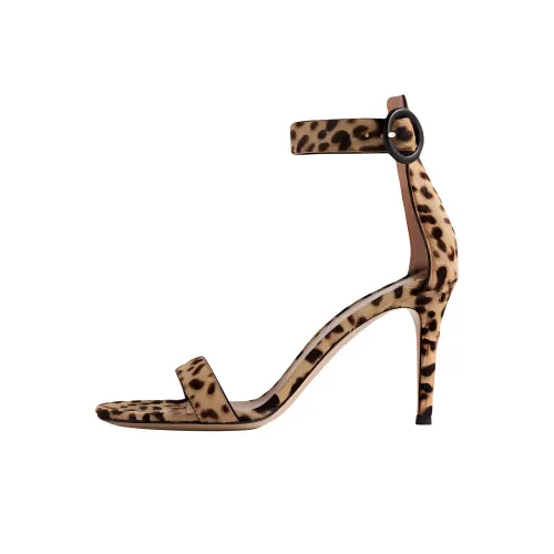 GIANVITO ROSSI Portofino One Ремешок Сандалии 8,5 см Женские Коричневый