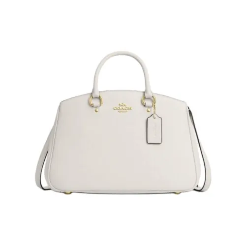 COACH Carryall Галечная кожа Сумка на плечо Сумка Большая Женская Мел