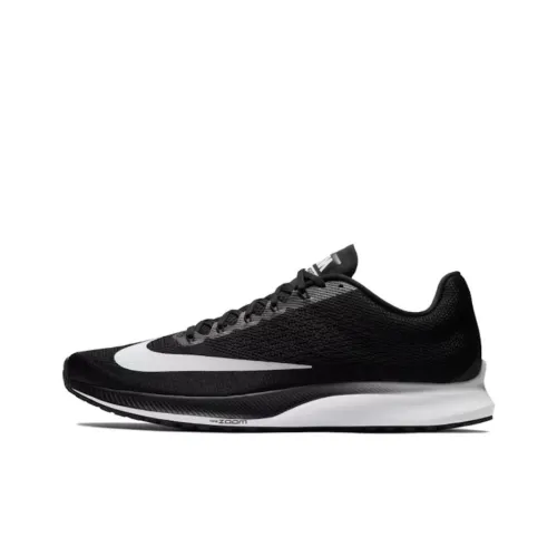 Nike Zoom Fly 1 Устойчивый к истиранию Низкий Топ Повседневная Беговая Обувь Мужская Черная