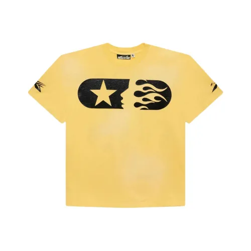 Hellstar x Marathon T-Shirt Мужская Желтая
