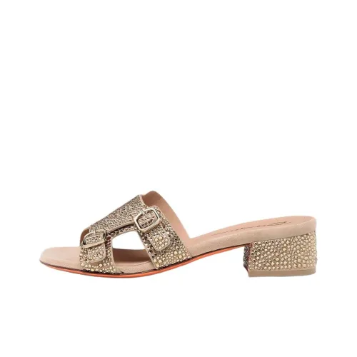 Santoni Слипоны 6,5 см Женские Золотые