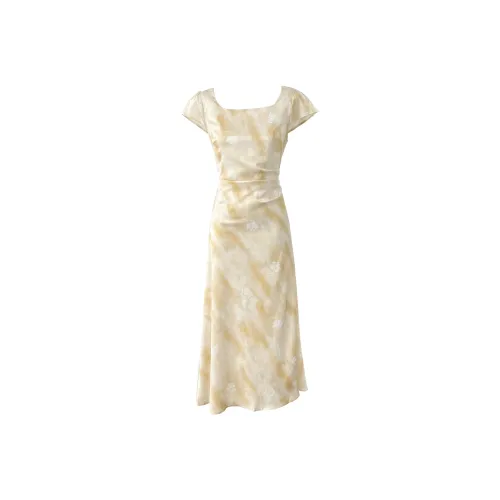 TSKIU Короткий рукав Платье Женское