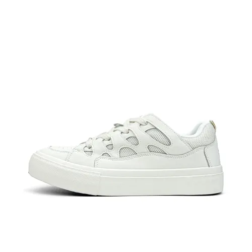 VASIBAEN Противоскользящие амортизаторы Slip Resistant Shock Absorbers Low Top Скейтборд Кроссовки Мужские Белые