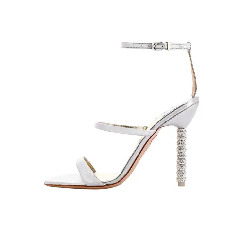 SOPHIA WEBSTER Rosalind One Ремень Сандалии 10 см Женские Серебристые