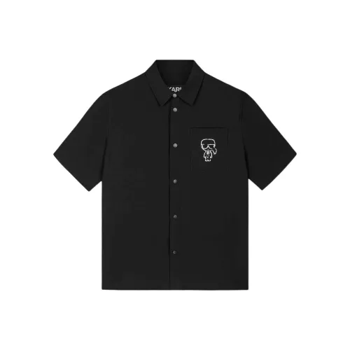 Karl Lagerfeld Рубашка Мужская Черная