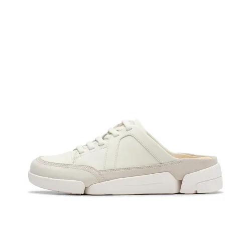 Clarks Устойчивые к истиранию Домашние тапочки Женские Белые