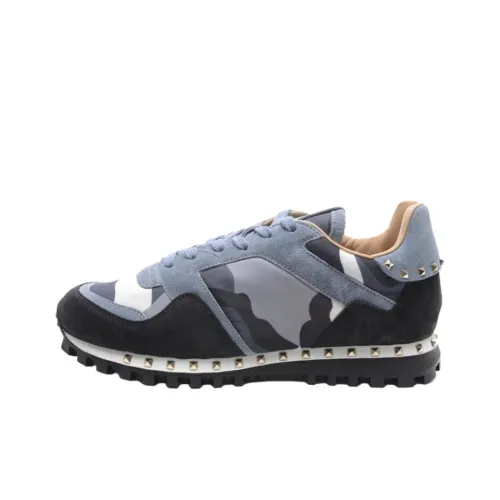 Valentino Rockstud Low Топ Повседневная обувь Мужская Синяя