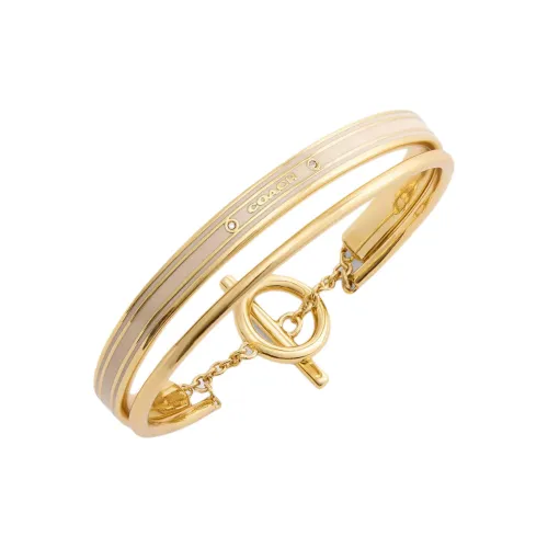 COACH Браслеты из латуни с золотым покрытием женские