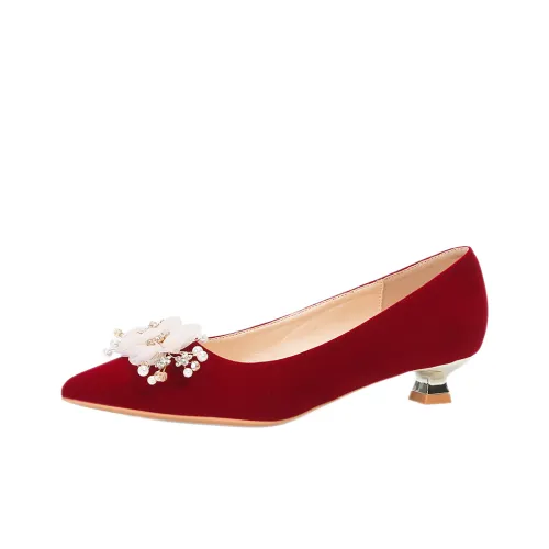 GOSO Грубый каблук Высокие каблуки Женские Красный