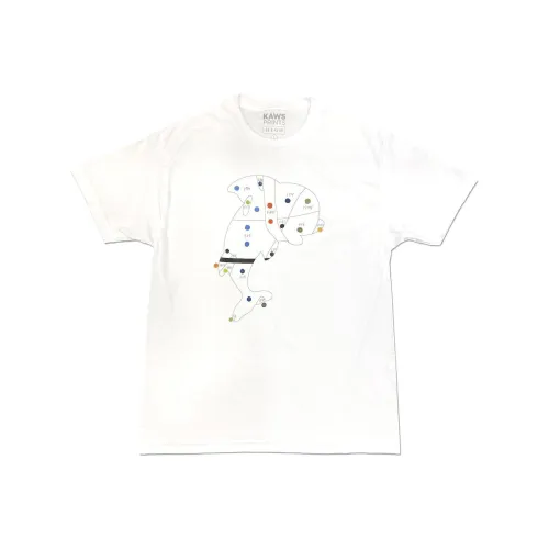 KAWS совместный бренд Белый Мужской T-рубашки