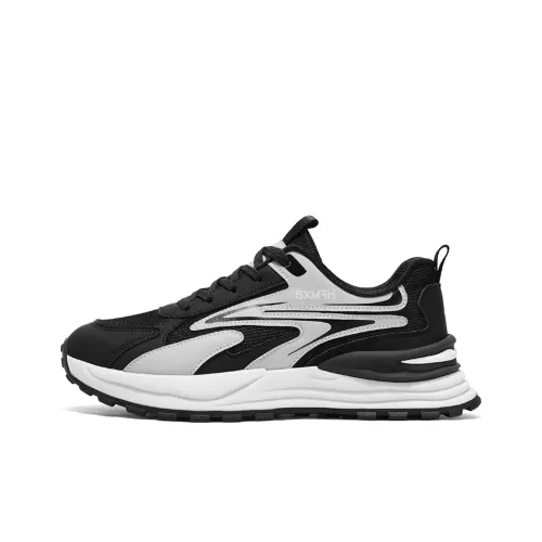 Binary Амортизация и Дышащий Низкий Топ Casual Мужской Черный Серый