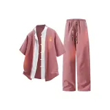 Кожаный красный