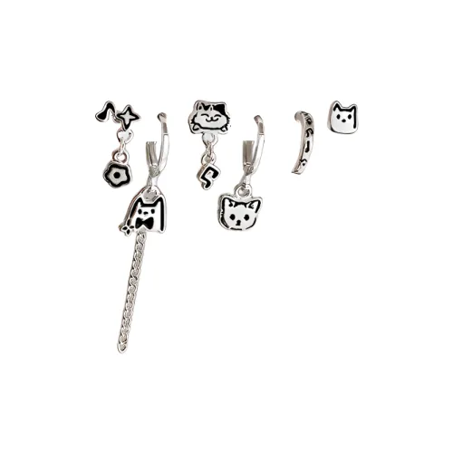 JOYDINNY Сплав Серьги-кольца с заклепками унисекс