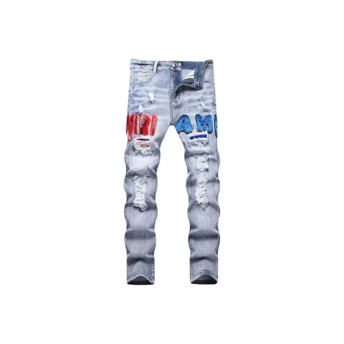 MAISON VINSON Blue Unisex Jeans
