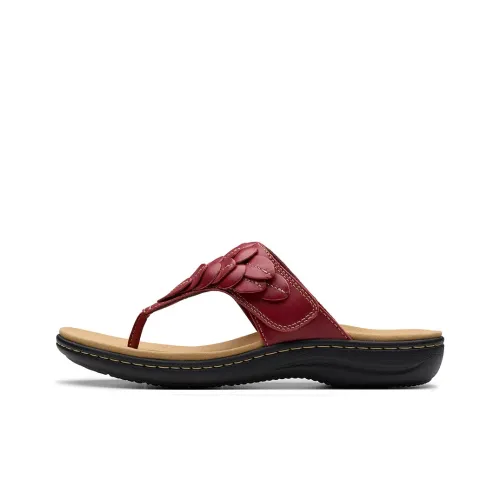 Clarks Устойчивые к истиранию Шлепанцы Женские Красные