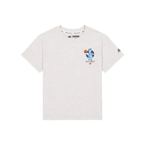 New Balance совместная футболка T Серого цвета для детей 3-7 лет