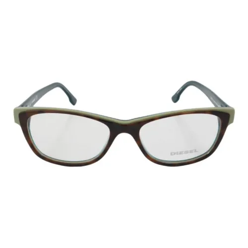 DIESEL Пластик Овал Оправы для очков Унисекс Зеленый