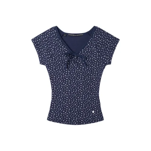 GUESS Морской синий Женские футболки