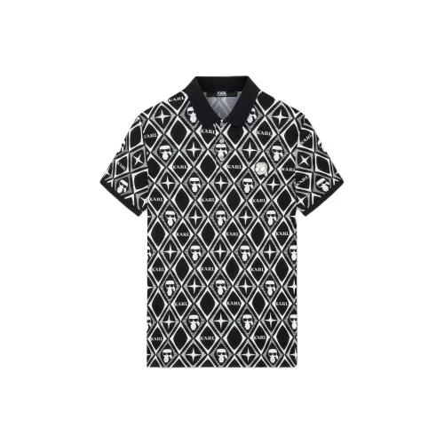 Поло Мужское KARL LAGERFELD Черное