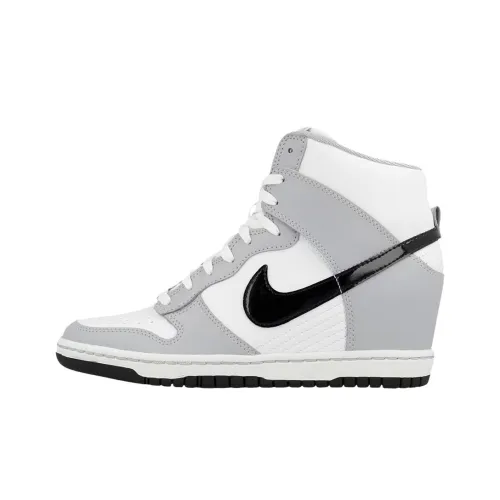 Nike Dunk Slip-Resistant Abrasion-Resistant High Top Скейтборд Кроссовки Женские Серые
