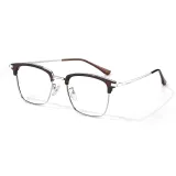 Прозрачный Cold Чай Серебряная оправа [88027-C5]