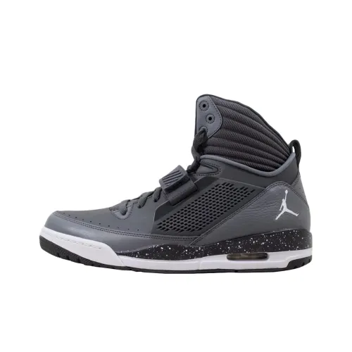 Jordan Flight 97 Устойчивый к истиранию MID Топ Винтажные баскетбольные кроссовки Мужской Темно-серый