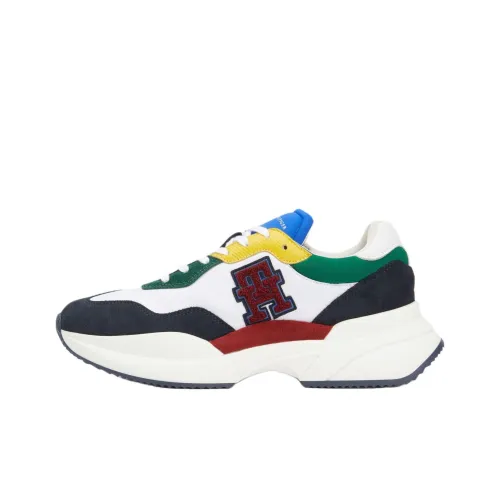 Tommy Hilfiger Износостойкий Дышащий Низкий Топ Повседневная Обувь Мужская Белая