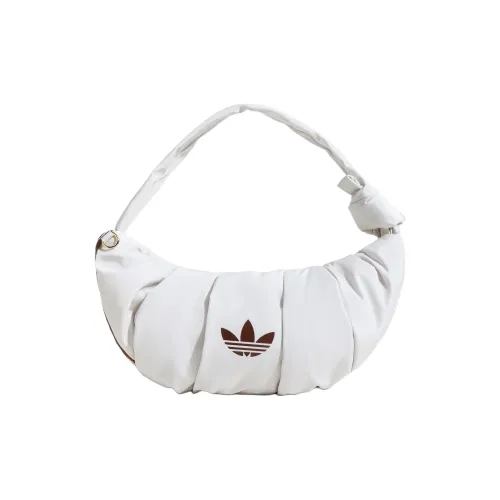 Adidas Originals Переработанный полиэстер Круассан Сумка Облачная Сумка Плечевая Сумка Маленькая Женская Нефрит Белый