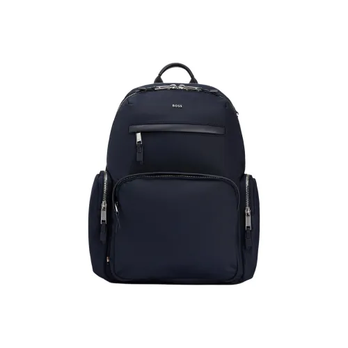 BOSS Переработанный полиуретан рюкзак мужской темно-синий