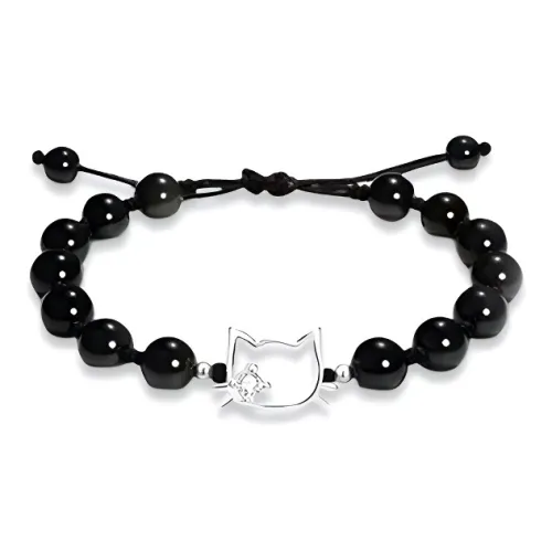 LuluCanaan Синтетическое Искусственное стекло кошачий глаз браслеты унисекс