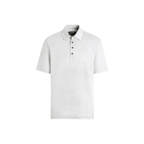 Ermenegildo Zegna Белая Мужская Рубашка Поло