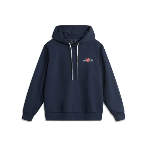 LINING Sports Life Collection Темно-ирисовый синий Женские Толстовки