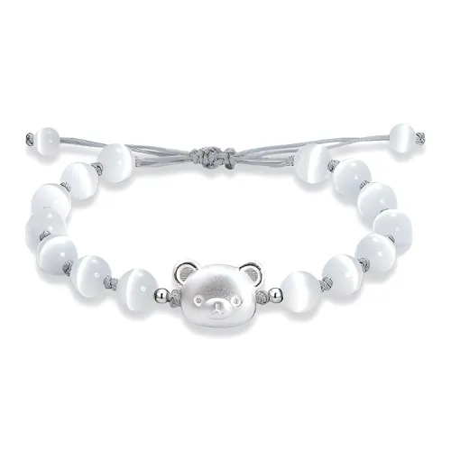 LuluCanaan Синтетическое Искусственное стекло кошачий глаз браслеты унисекс