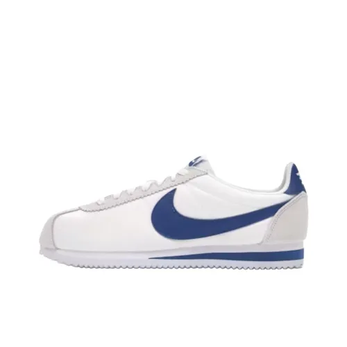 Nike Classic Cortez Устойчивый к истиранию Низкий Топ Повседневная обувь Унисекс Белый