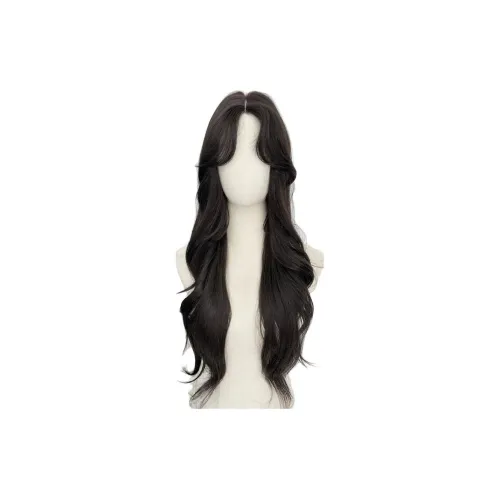 FANJING Vinyl Nocturne Полная Перука Кап с Кружево AT Передняя часть OF Лба