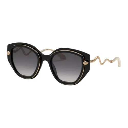 Roberto Cavalli Металлический Ацетат Солнцезащитные очки для женщин черные кошачий глаз