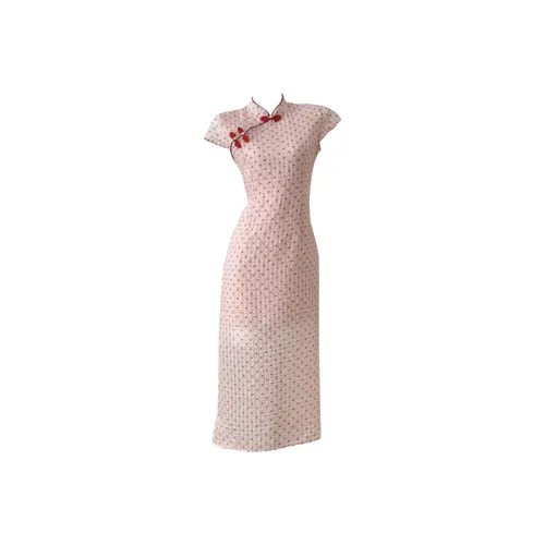 TSKIU Розовый Женские Ципао